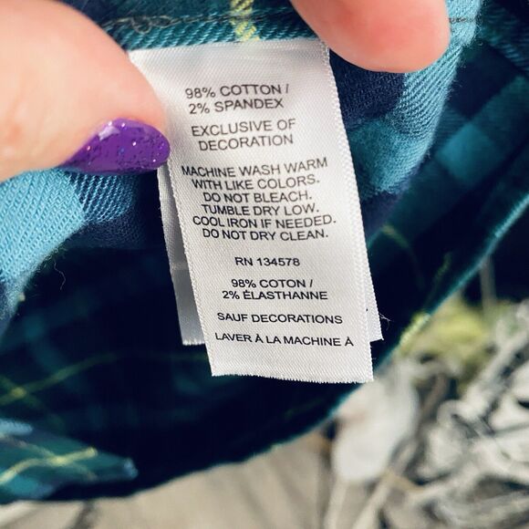 Vineyard Vines Flannel Shirt Mens XXL Blue Plaid Button Up Long Sleeves Tartan - Picture 9 of 9